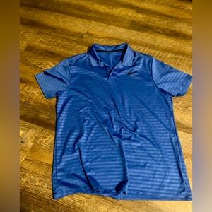 Nike Dri-Fit Light Blue With Short Sleeve Golf Polo Shirt